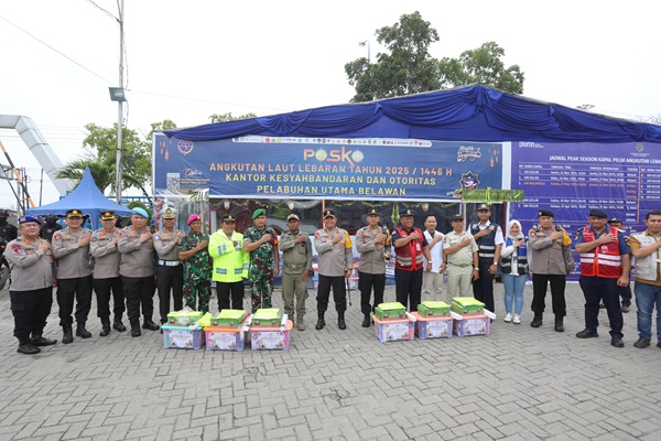 Kapolda Sumut Menjamin Keamanan Pemudik di Pelabuhan Belawan