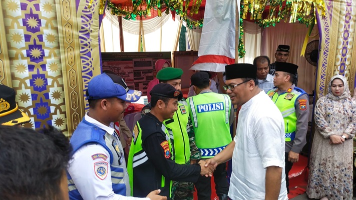 Kodim 0204/DS Bersama Forkopimda Deli Serdang Meninjau Pos Pam Idul Fitri 1446 H
