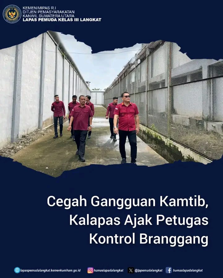 Kalapas Tekankan Pentingnya Pemeriksaan Branggang Secara Berkala untuk Menjaga Keamanan Lapas